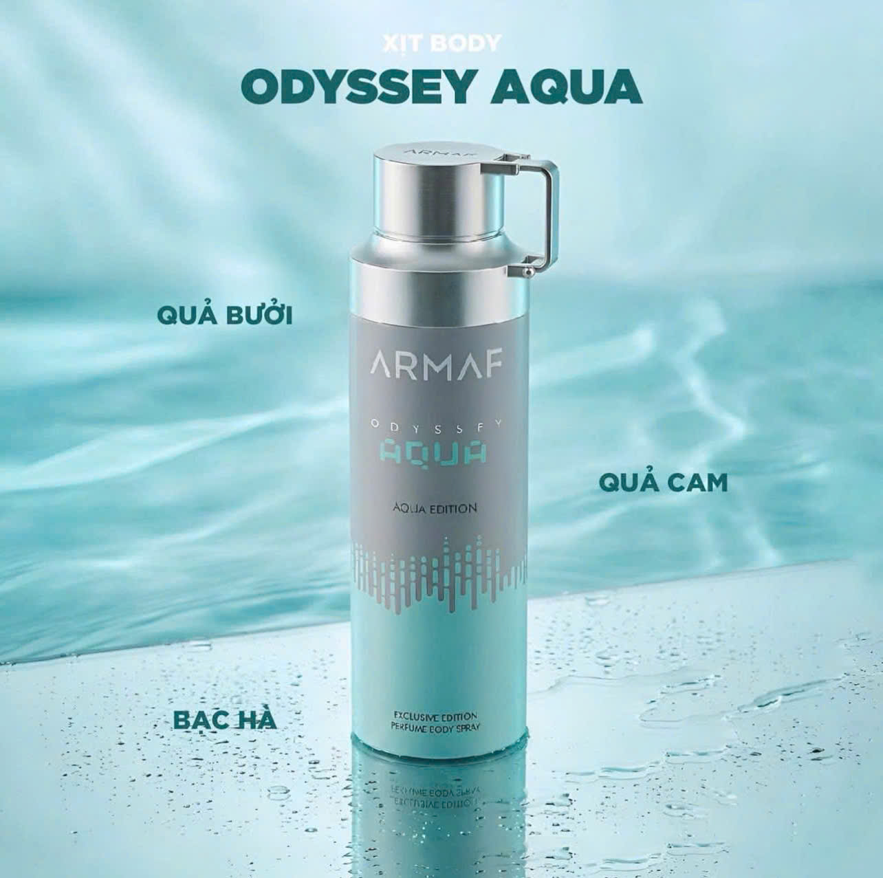 XỊT BODY ARMAF ODYSSEY AQUA EDITION 200ML