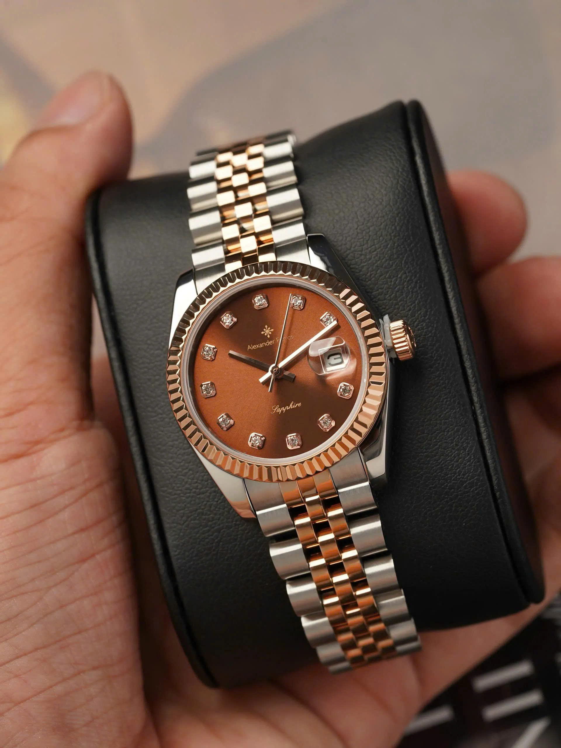 ĐỒNG HỒ NỮ ALEXANDER FERROS 8222D/08 QUARTZ 31MM