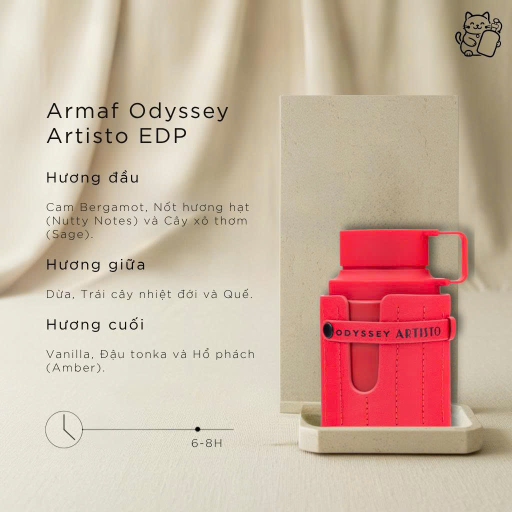 NƯỚC HOA UNISEX ARMAF ODYSSEY ARTISTO 2025 EDP 100ML