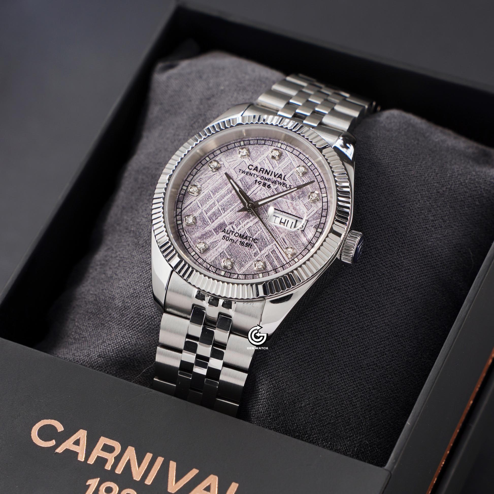 ĐỒNG HỒ NAM CARNIVAL 8131G VT TT AUTOMATIC 40MM