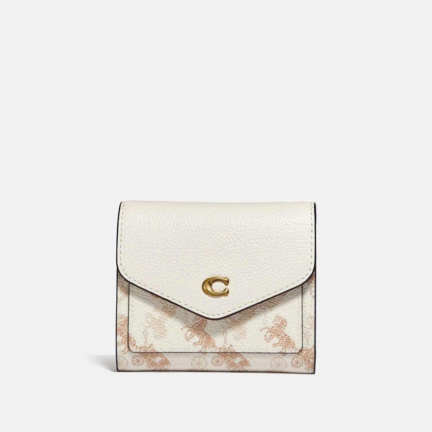 COACH C3161 HORSE WYN WALLET - CREAM
