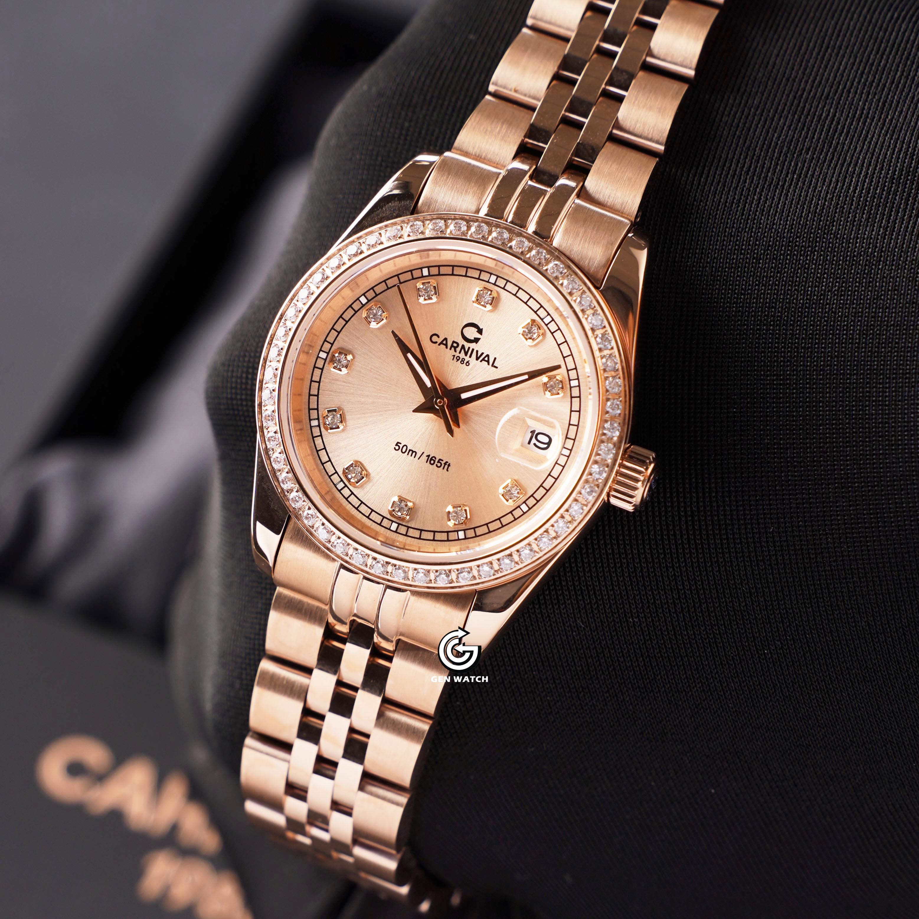 ĐỒNG HỒ NỮ CARNIVAL 8131L2 VH NN QUARTZ 30MM