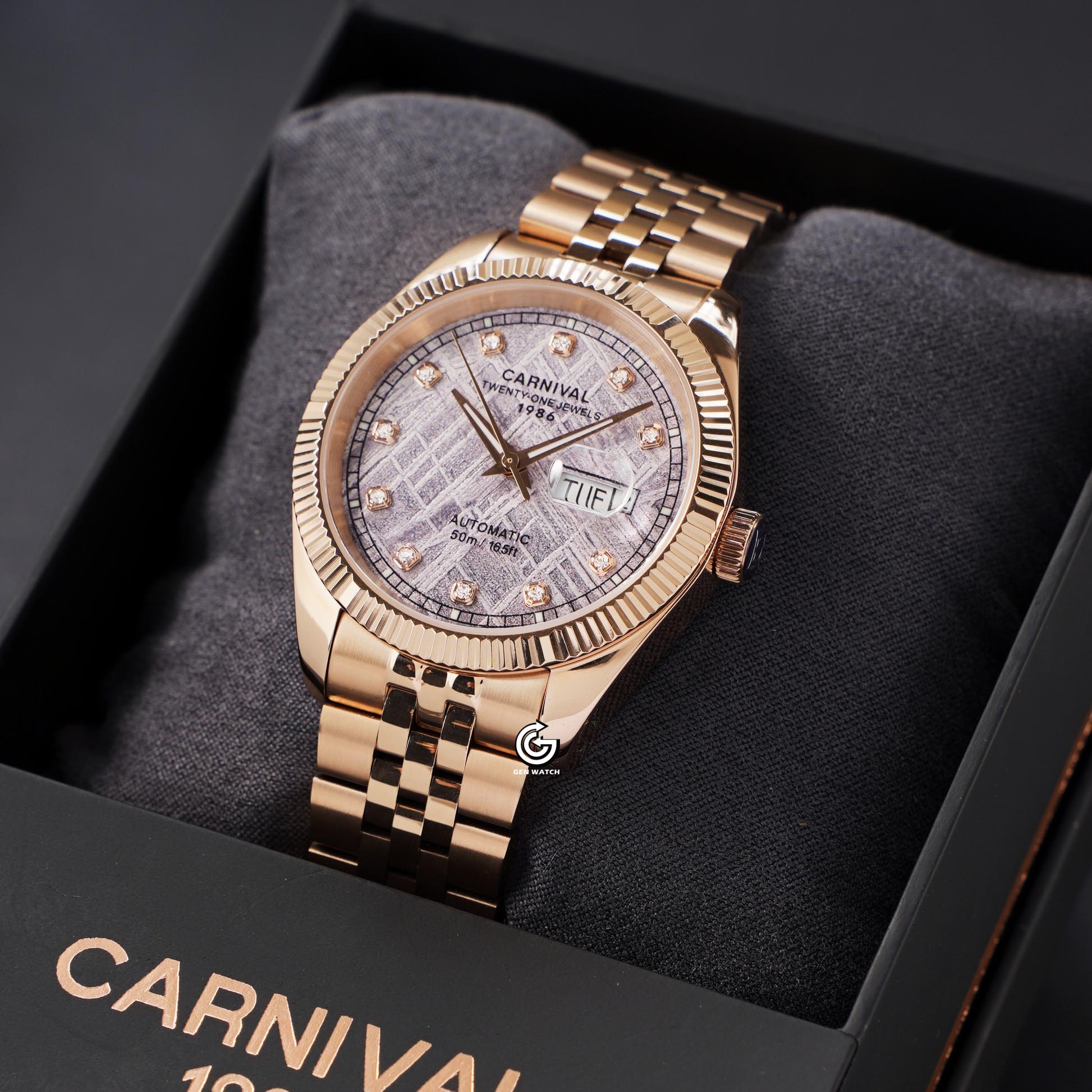ĐỒNG HỒ NAM CARNIVAL 8131G VH TT AUTOMATIC 40MM
