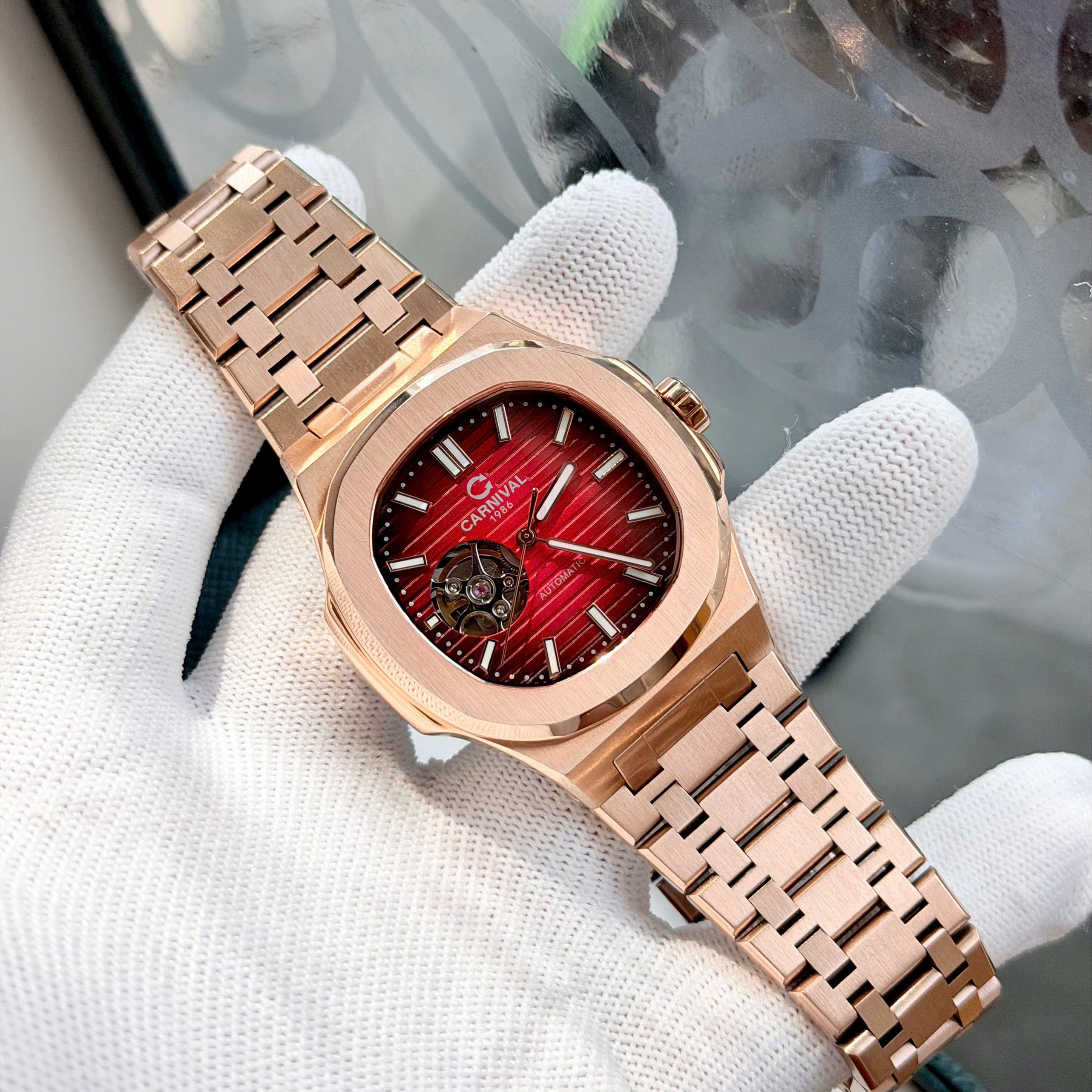 ĐỒNG HỒ NAM CARNIVAL 8128G1 VH DO AUTOMATIC 41MM