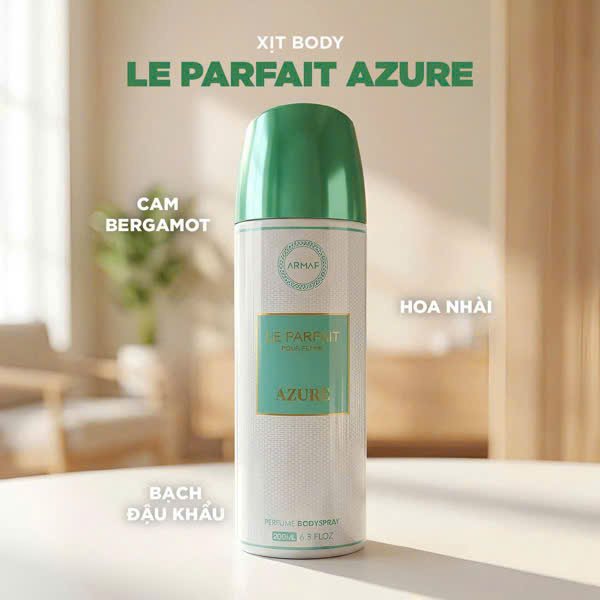 XỊT BODY ARMAF LE PARFAIT AZURE 200ML