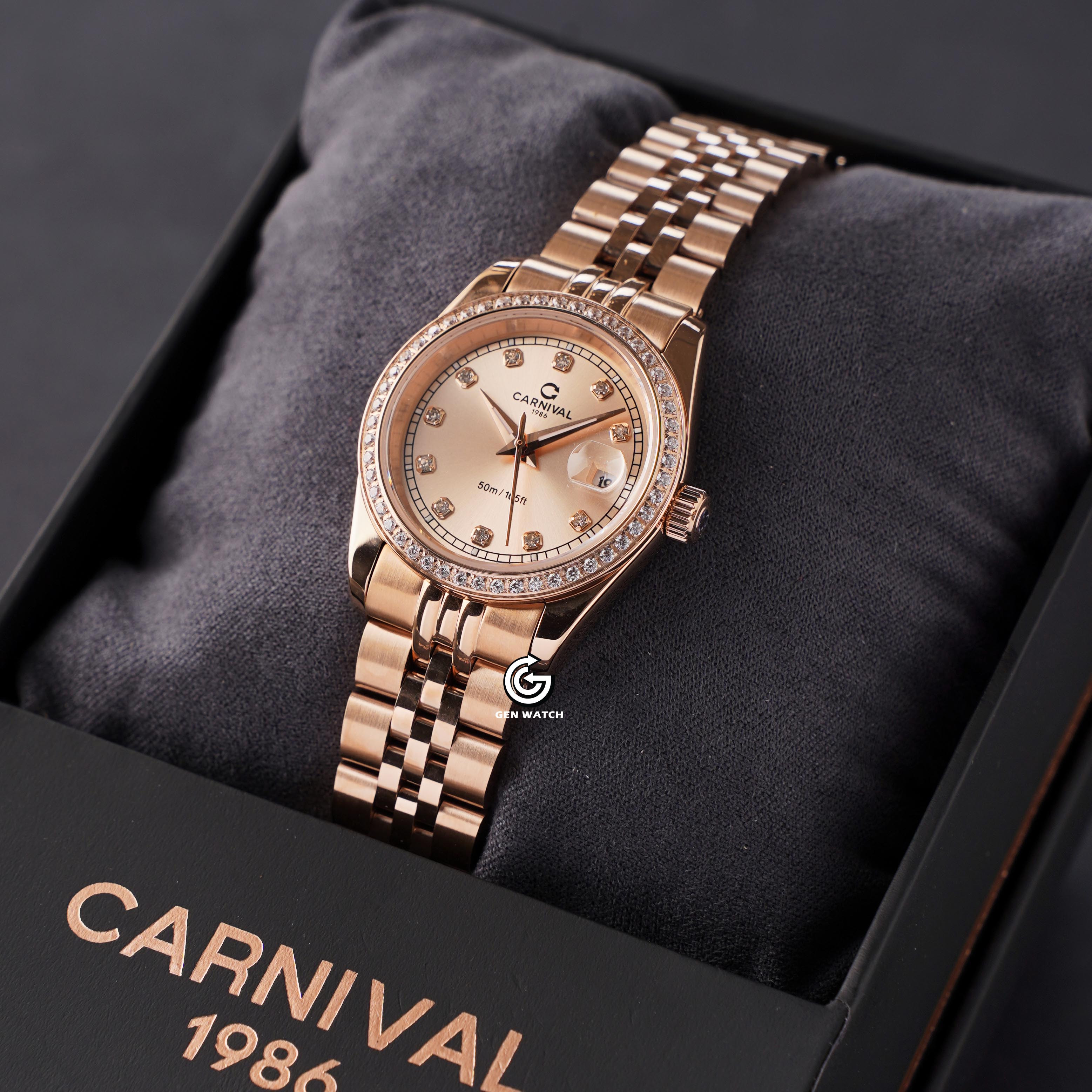 ĐỒNG HỒ NỮ CARNIVAL 8131L2 VH NN QUARTZ 30MM