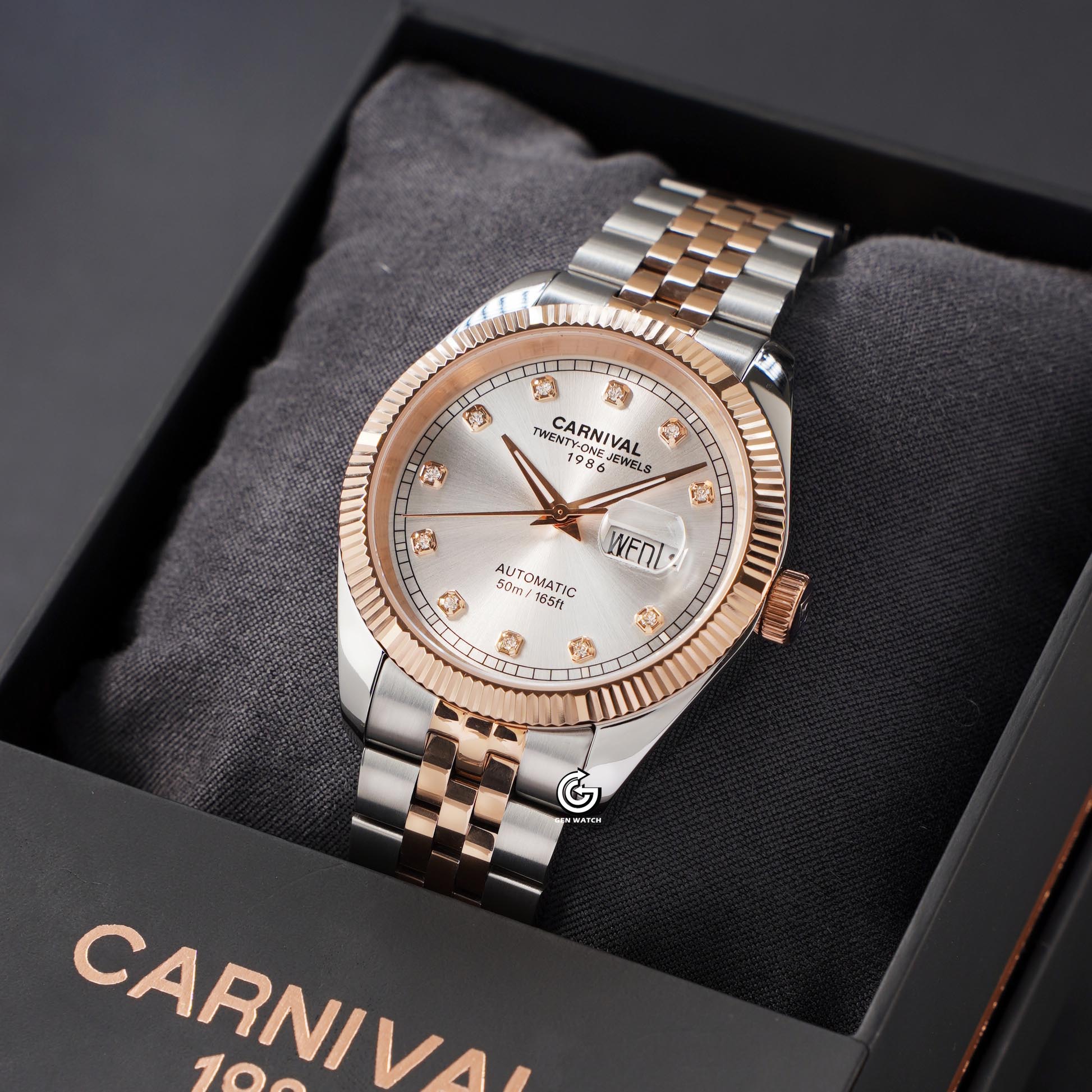 ĐỒNG HỒ NAM CARNIVAL 8131G CH T AUTOMATIC 40MM