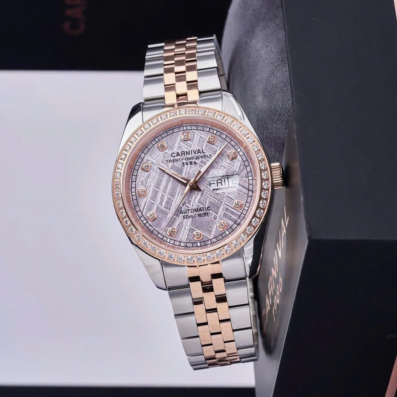 ĐỒNG HỒ NAM CARNIVAL 8131G2 CH TT AUTOMATIC 41MM