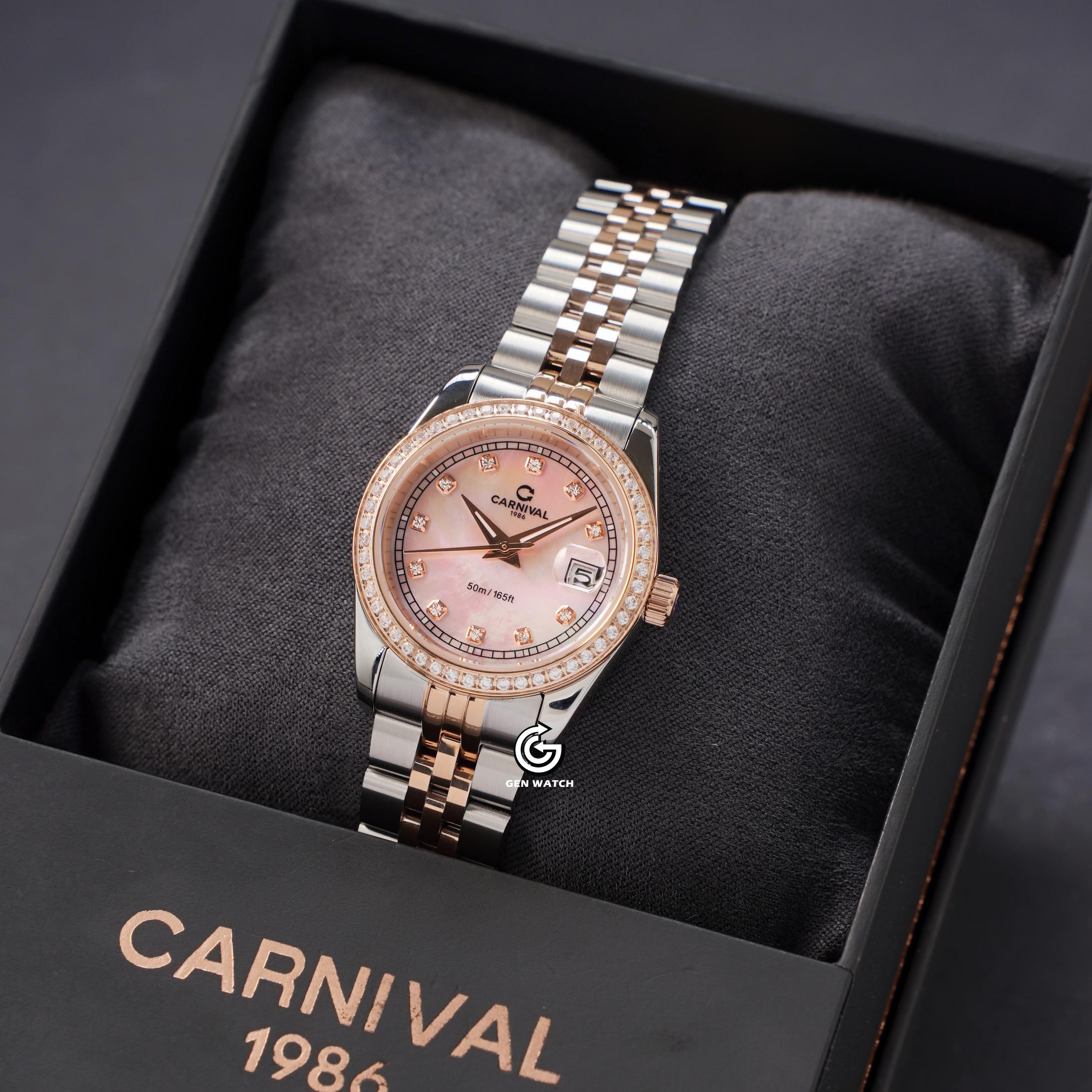 ĐỒNG HỒ NỮ CARNIVAL 8131L2 CH HK QUARTZ 30MM ( XÀ CỪ HỒNG )