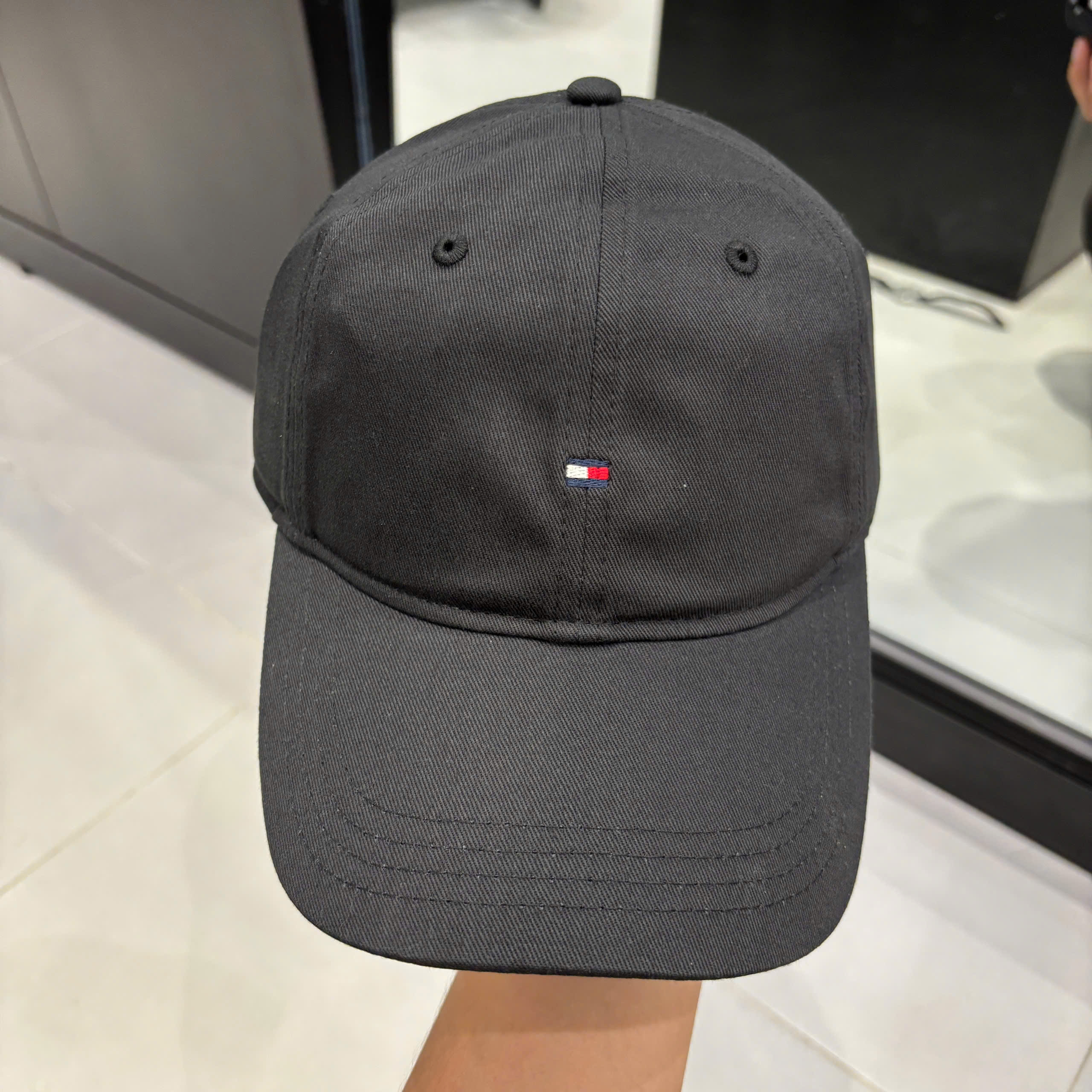 TOMMY HILFIGER AM MINI FLAG CAP - BLACK