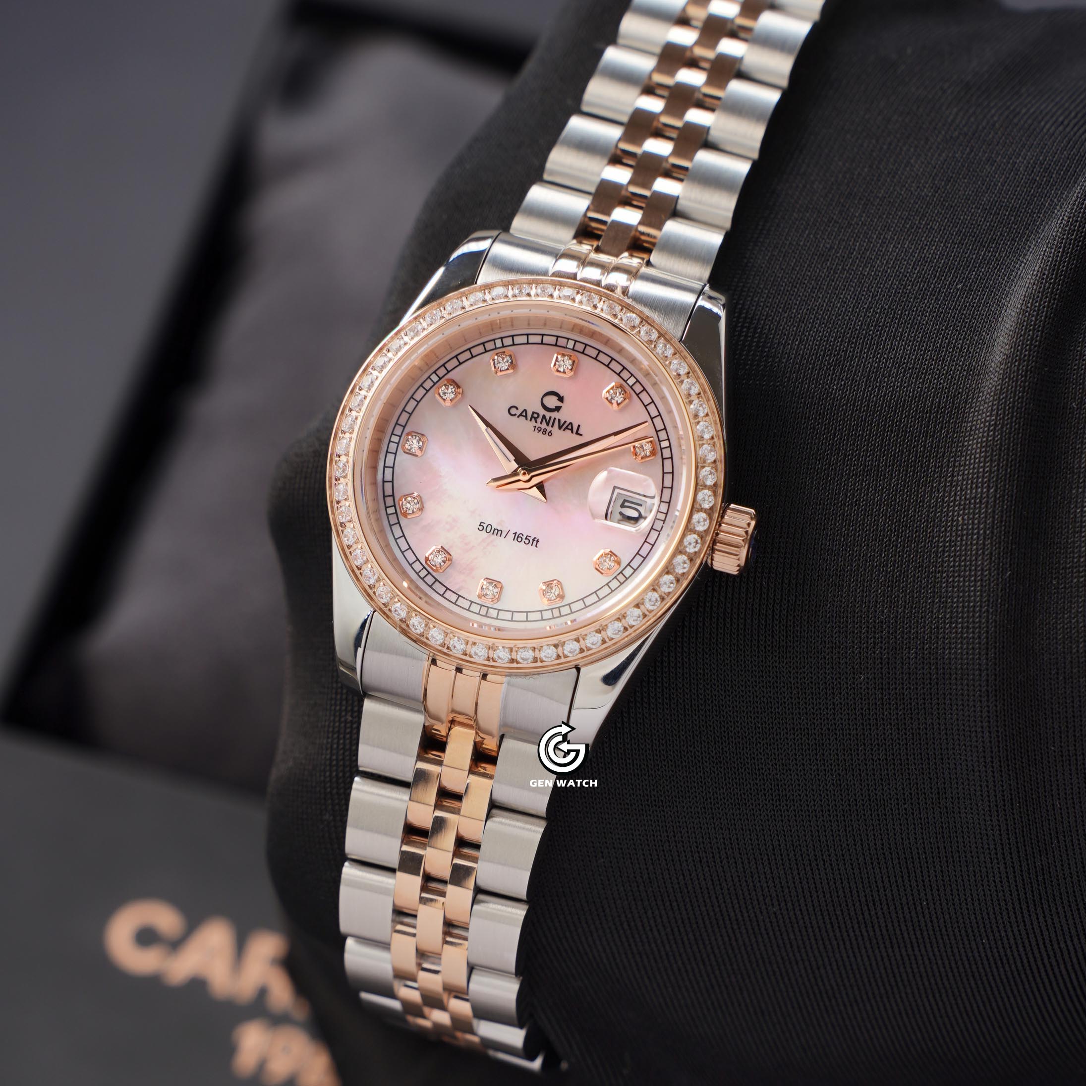 ĐỒNG HỒ NỮ CARNIVAL 8131L2 CH HK QUARTZ 30MM ( XÀ CỪ HỒNG )