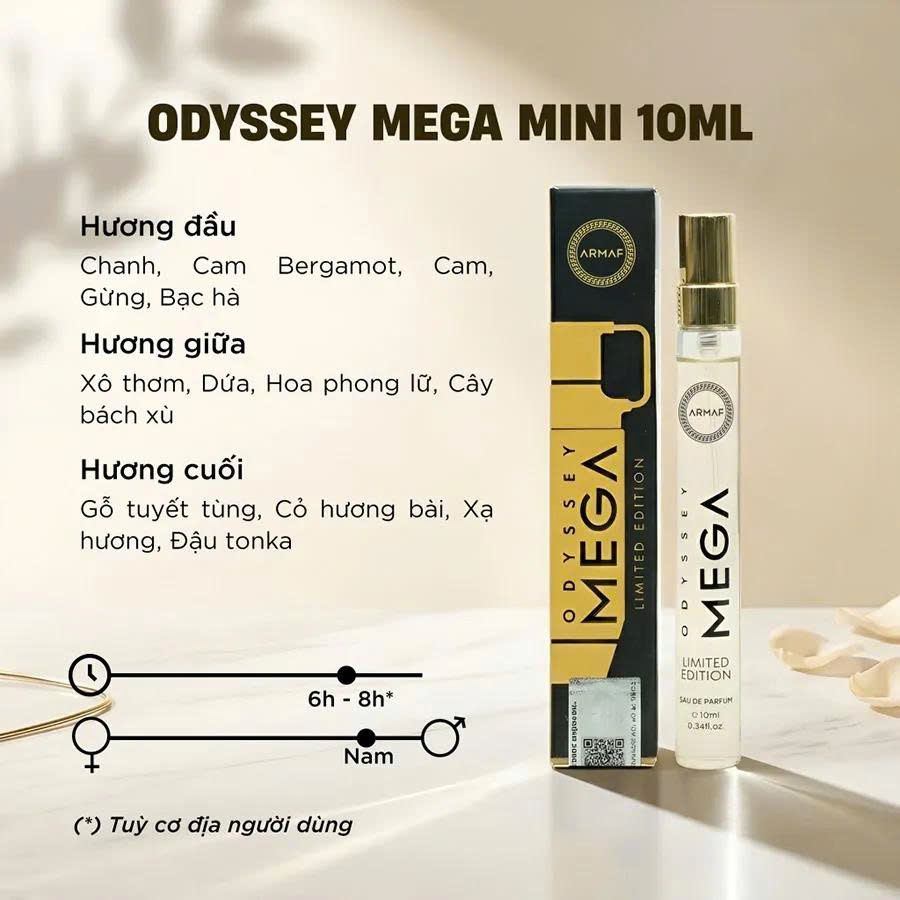 NƯỚC HOA CHIẾT NAM ARMAF BST ODYSSEY MEGA LIMITED 10ML