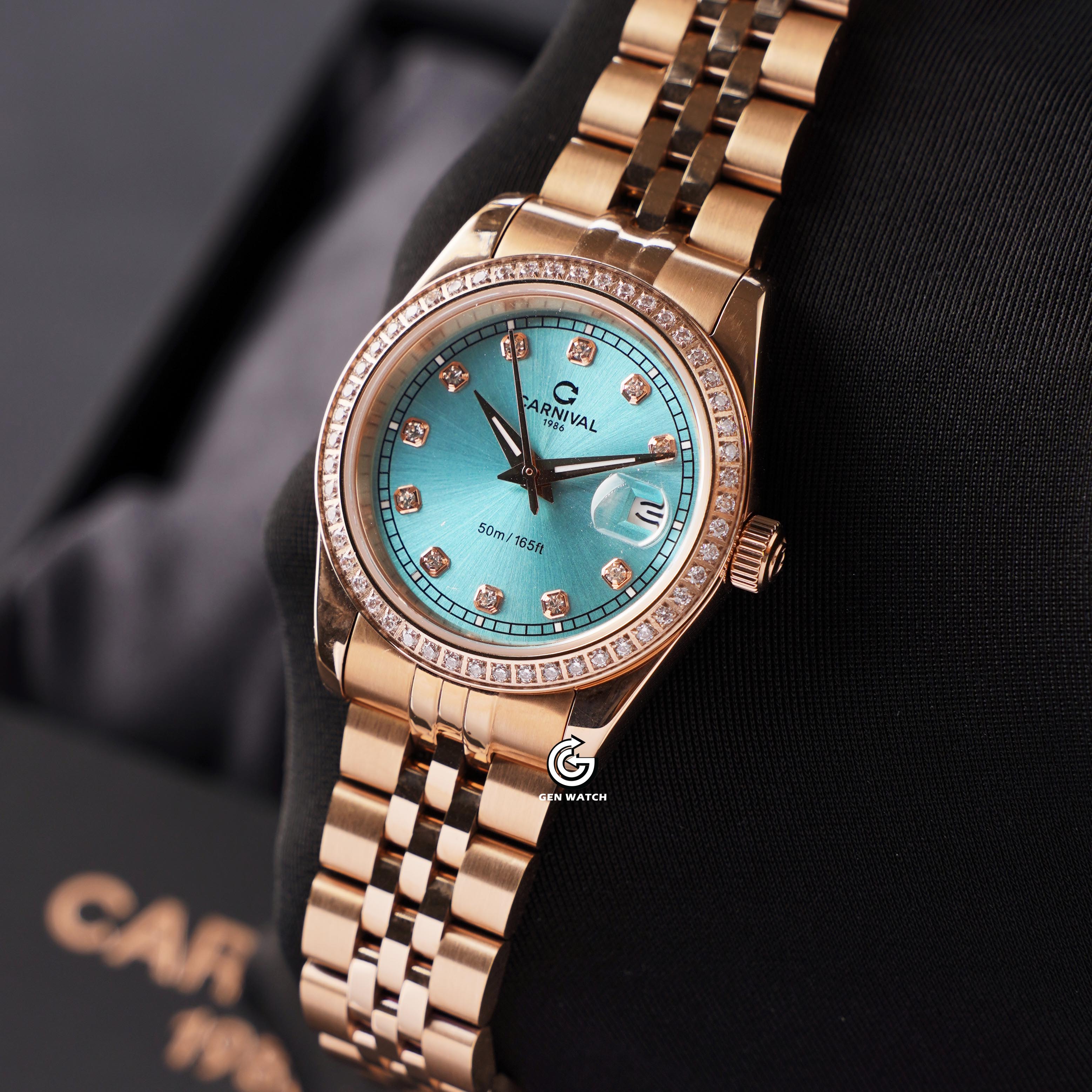 ĐỒNG HỒ NỮ CARNIVAL 8131L2 VH XT QUARTZ 30MM