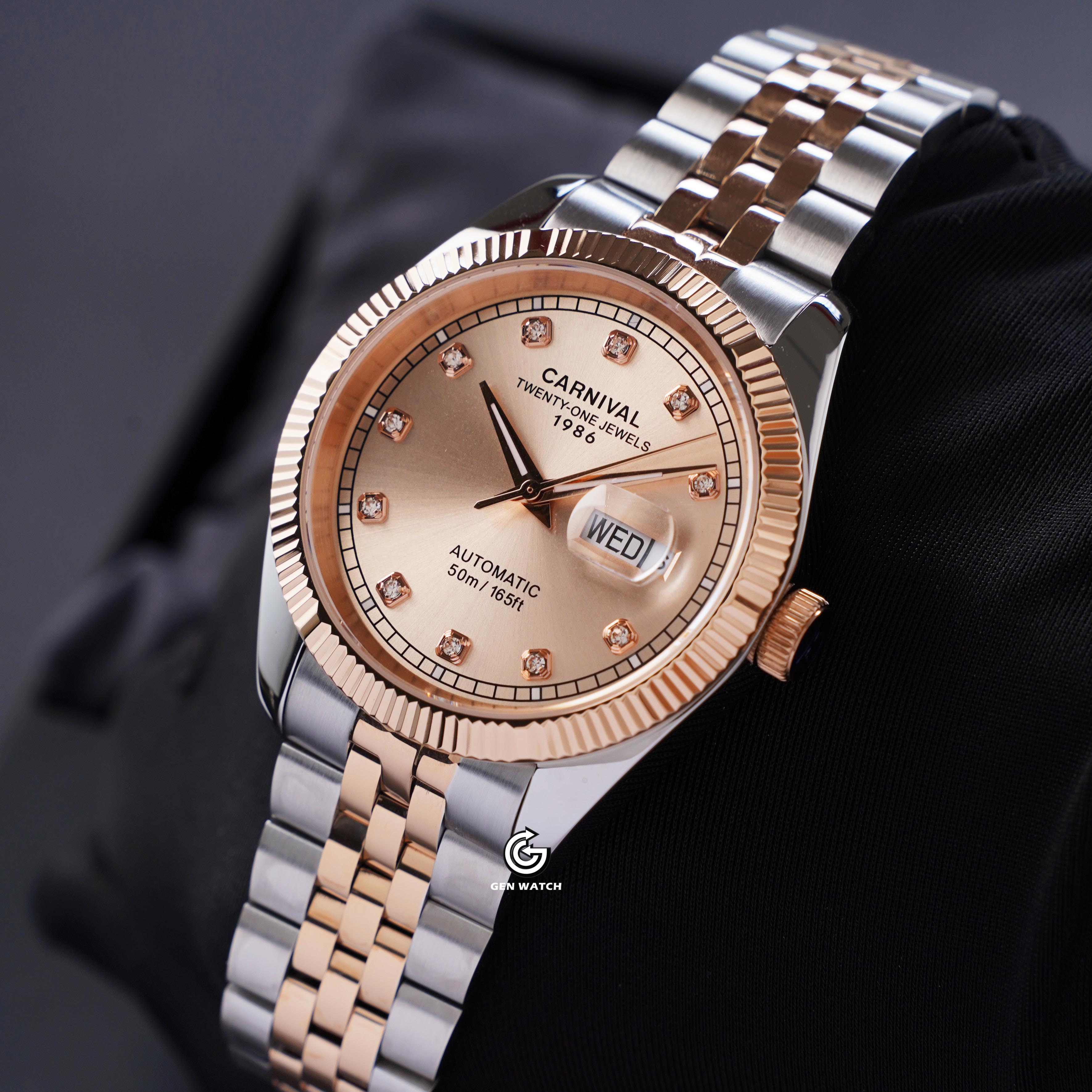 ĐỒNG HỒ NAM CARNIVAL 8131G CH NN AUTOMATIC 40MM