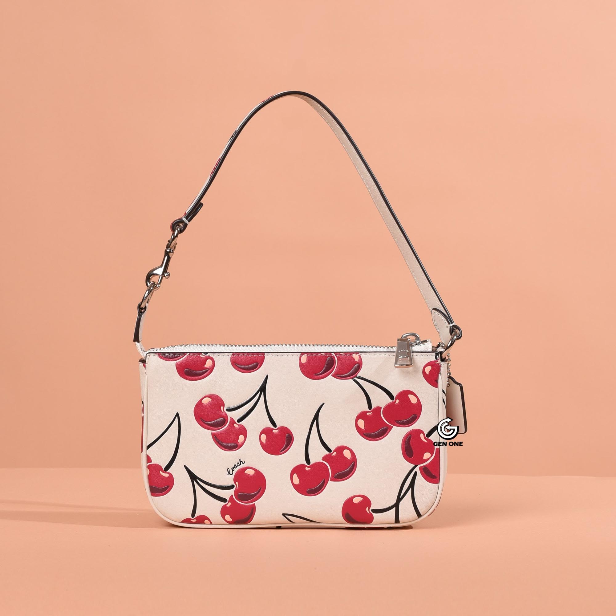 COACH CZ012 CHERRY NOLITA BAG - WHITE