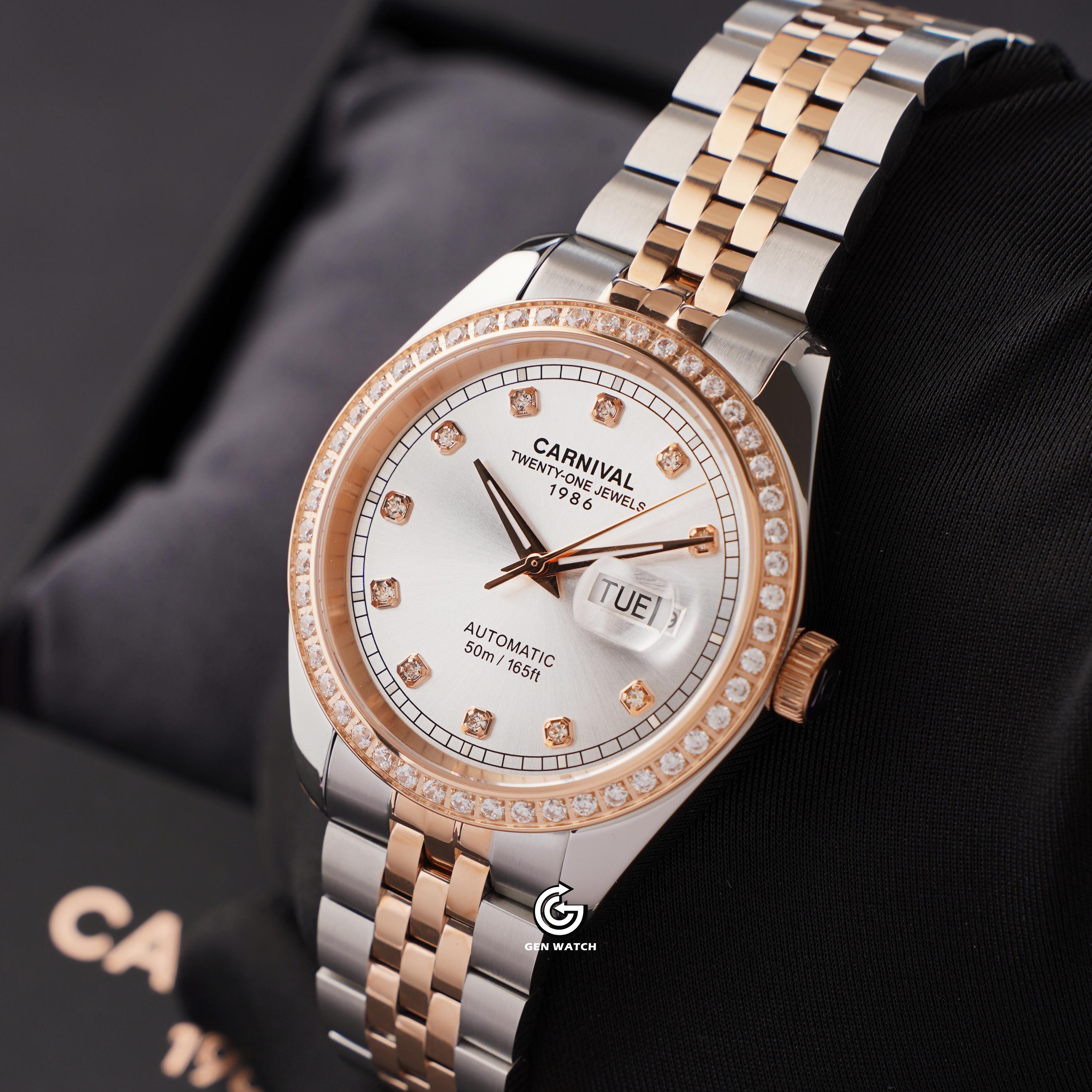 ĐỒNG HỒ NAM CARNIVAL 8131G2 CH T AUTOMATIC 41MM