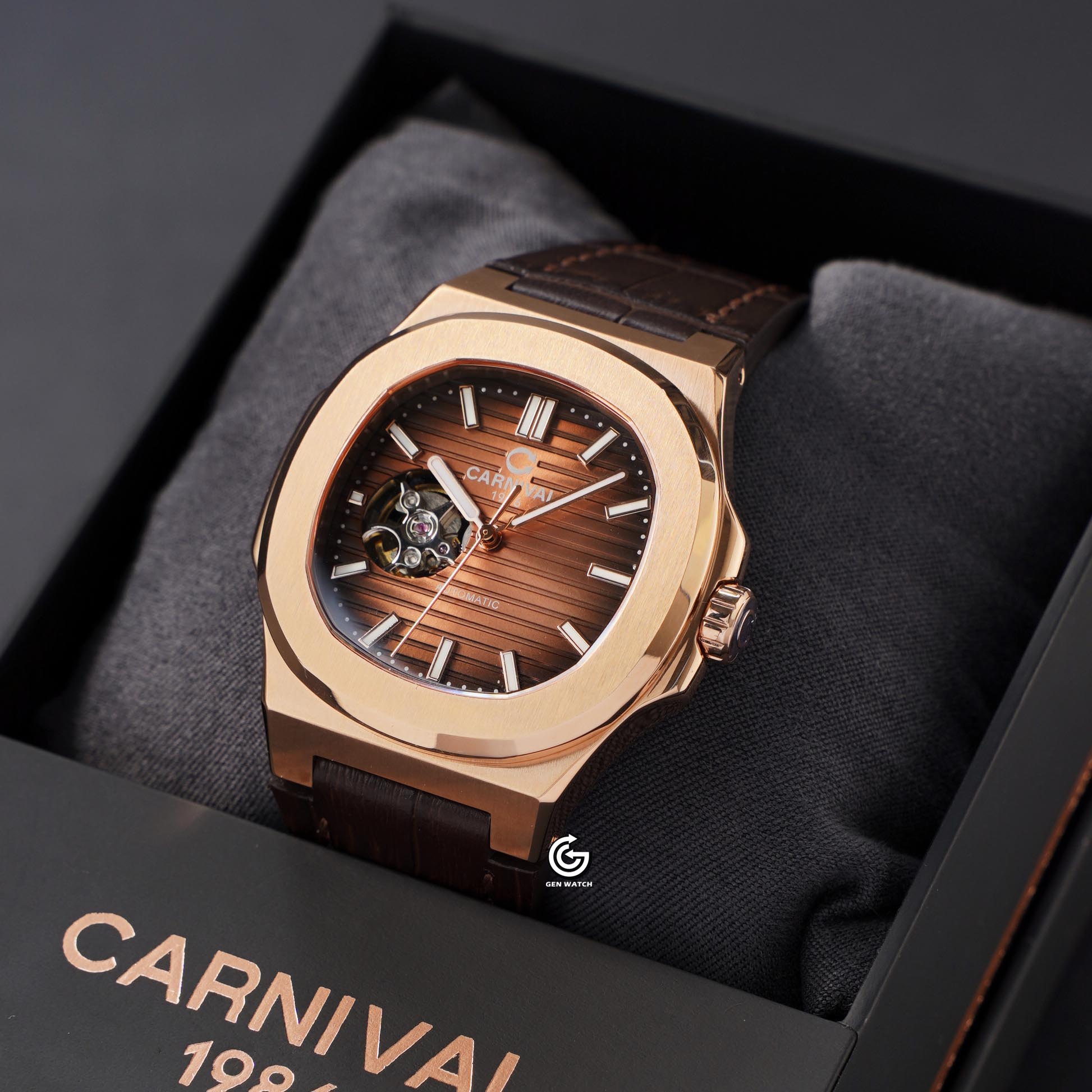 ĐỒNG HỒ NAM CARNIVAL 8128G1 VH DD N AUTOMATIC 41MM