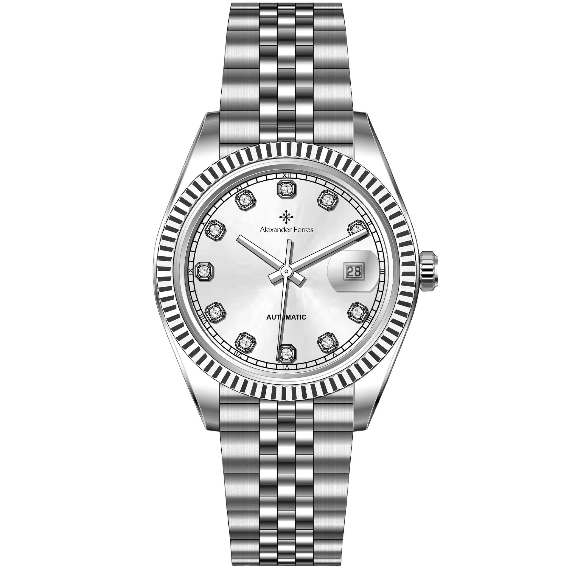 ĐỒNG HỒ NAM ALEXANDER FERROS 8132S/02 AUTOMATIC 40MM