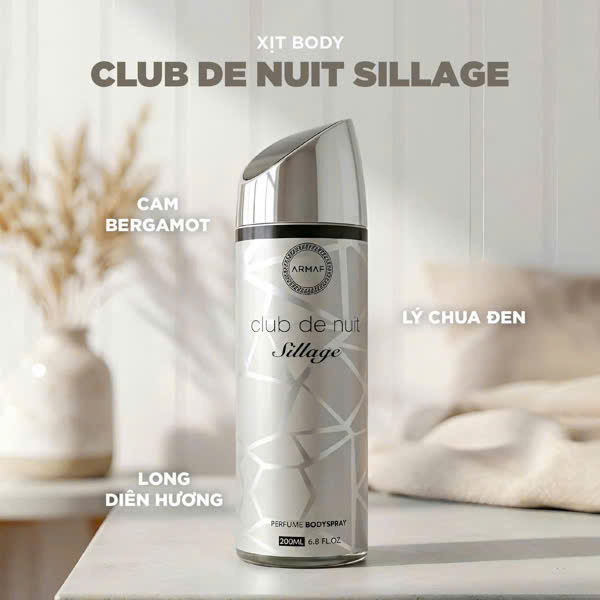XỊT BODY ARMAF SILLAGE 200ML