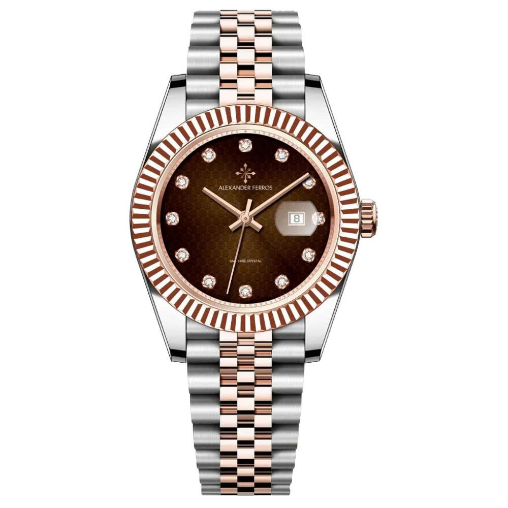 ĐỒNG HỒ NỮ ALEXANDER FERROS 8372D/08 QUARTZ 31MM