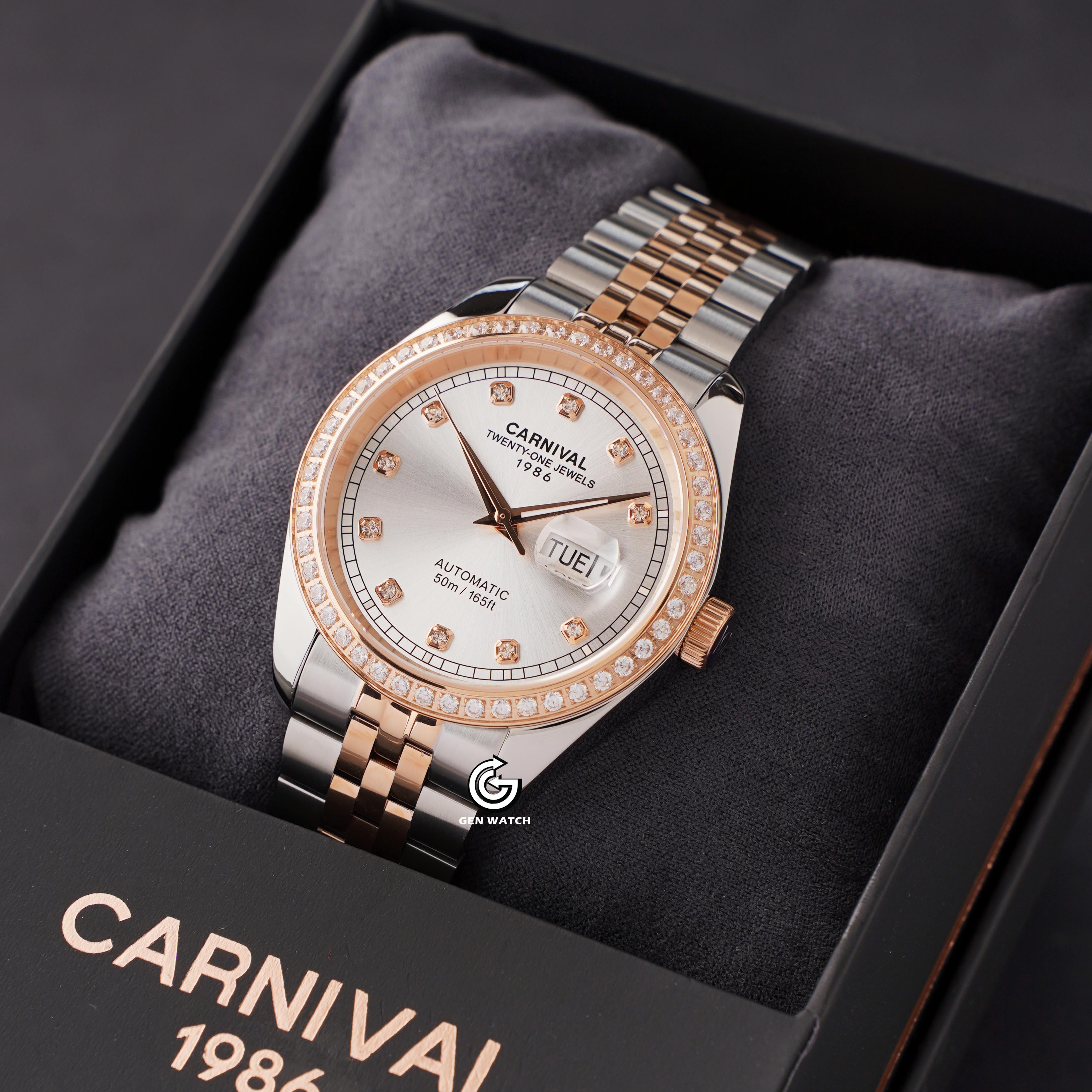 ĐỒNG HỒ NAM CARNIVAL 8131G2 CH T AUTOMATIC 41MM
