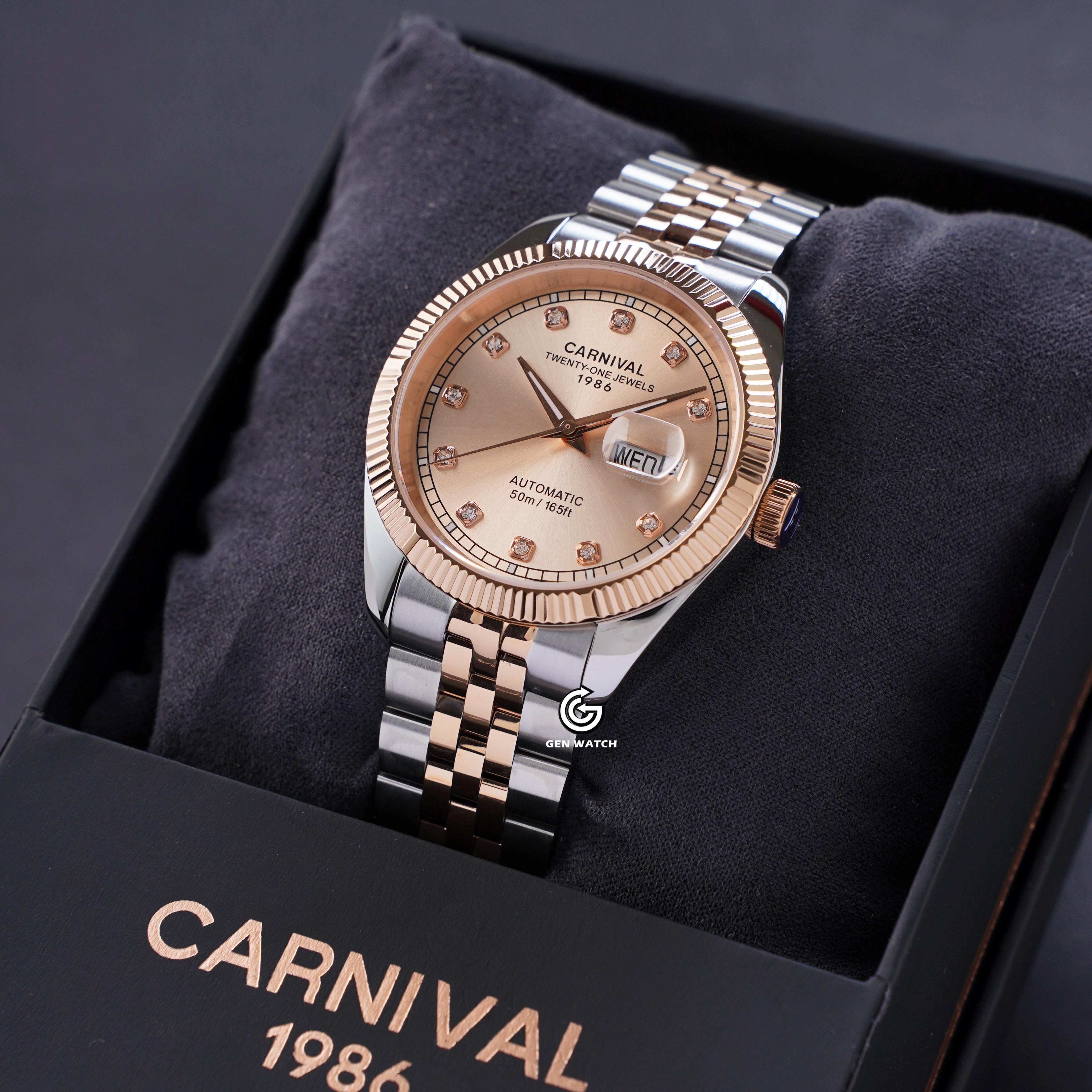ĐỒNG HỒ NAM CARNIVAL 8131G CH NN AUTOMATIC 40MM