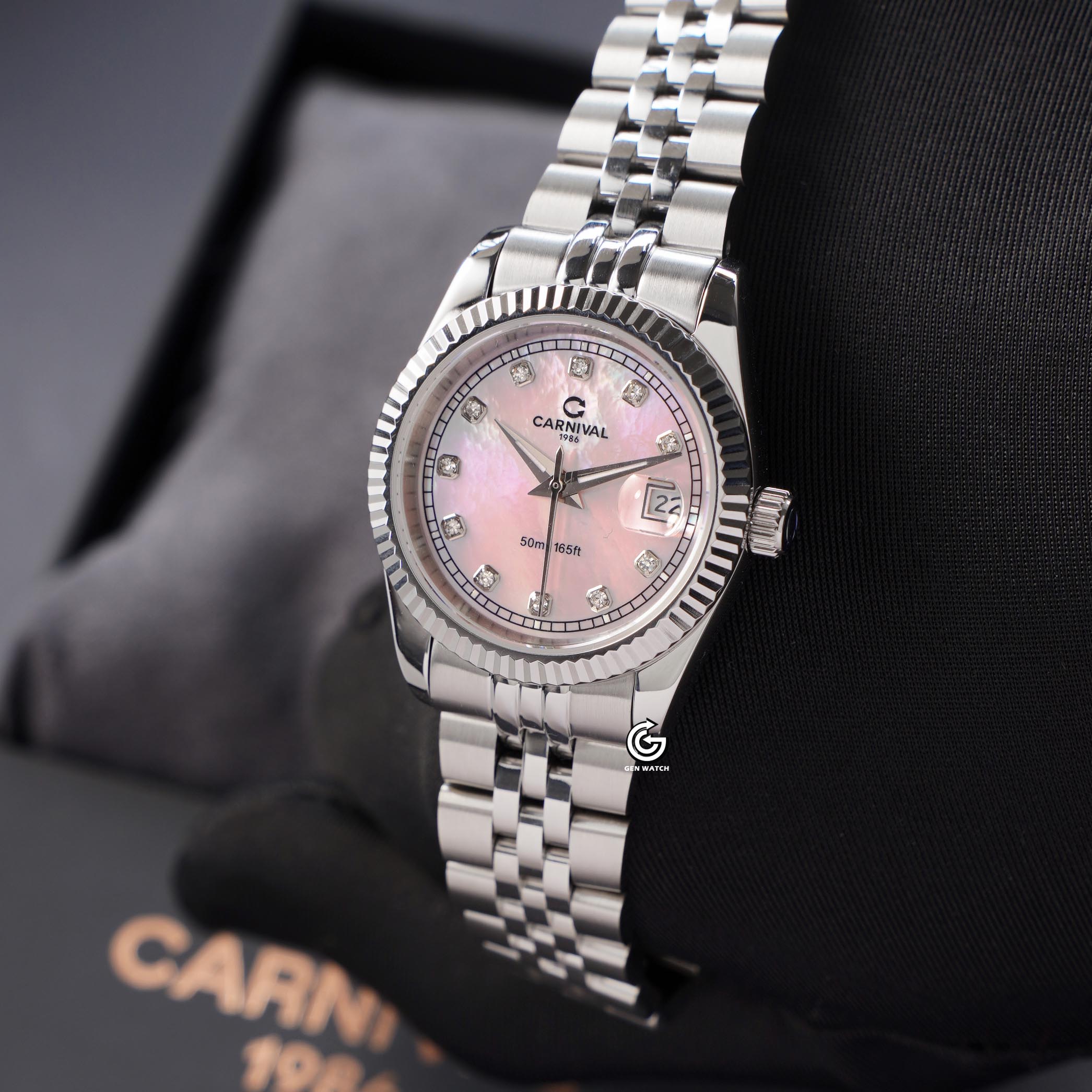 ĐỒNG HỒ NỮ CARNIVAL 8131L VT HK QUARTZ 30MM ( XÀ CỪ HỒNG )