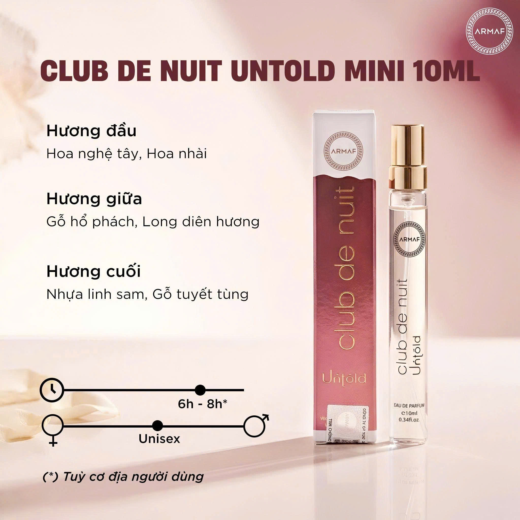 NƯỚC HOA CHIẾT NỮ ARMAF UNTOLD 10ML