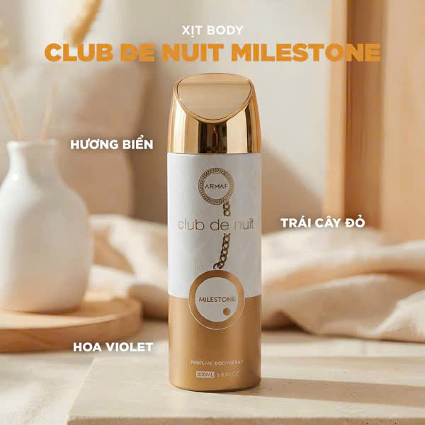 XỊT BODY ARMAF MILESTONE 200ML