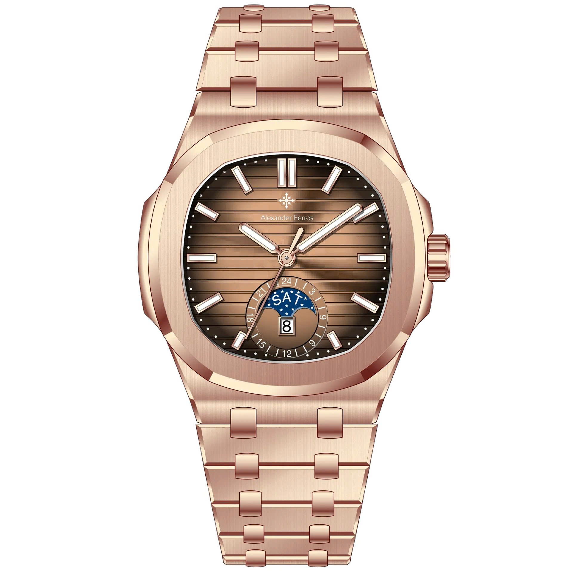 ĐỒNG HỒ NAM ALEXANDER FERROS 6122R/08 AUTOMATIC 42MM