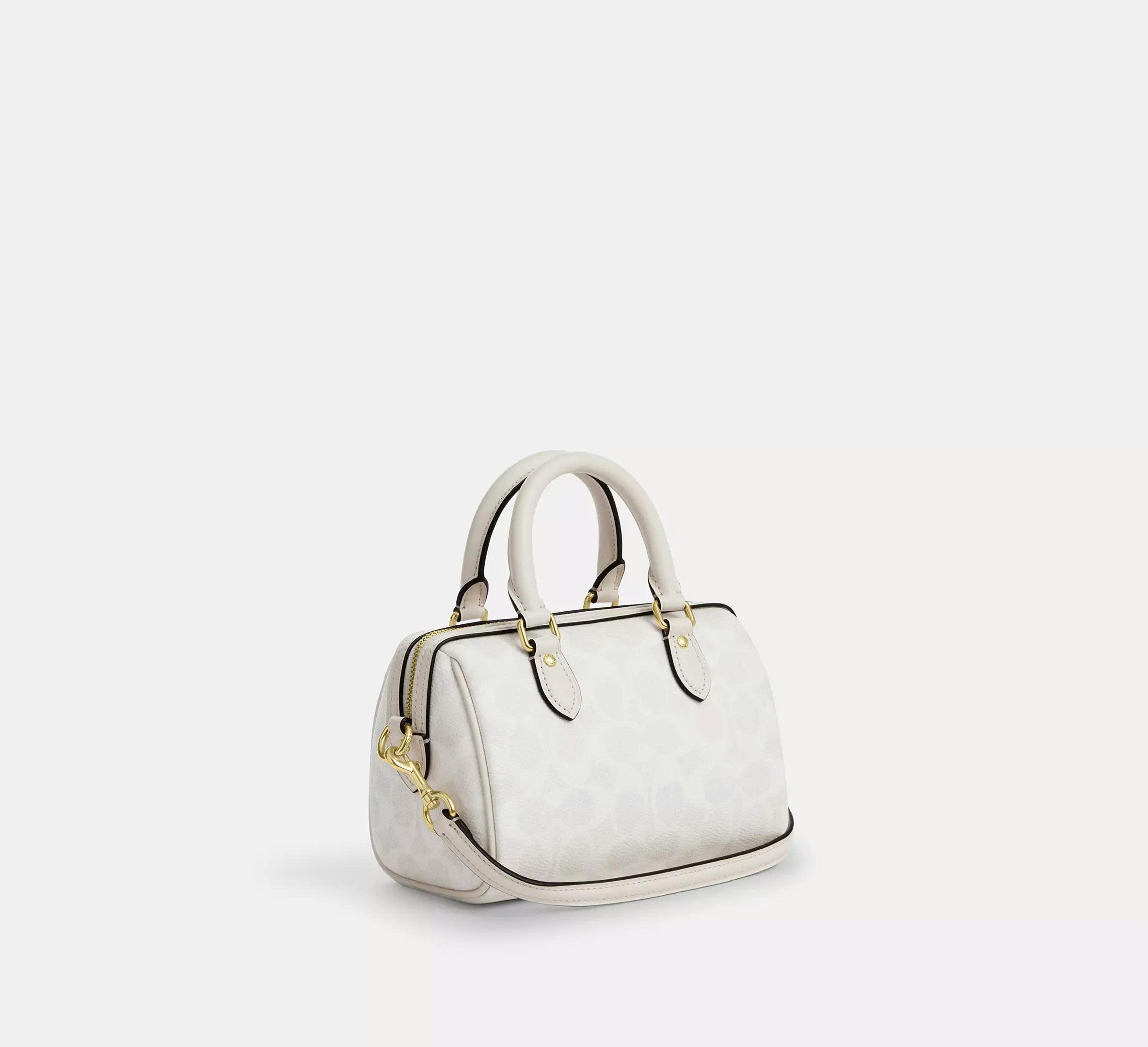 COACH CW329 MINI ROWAN CROSSBODY BAG IN SIGNATURE CANVAS - WHITE