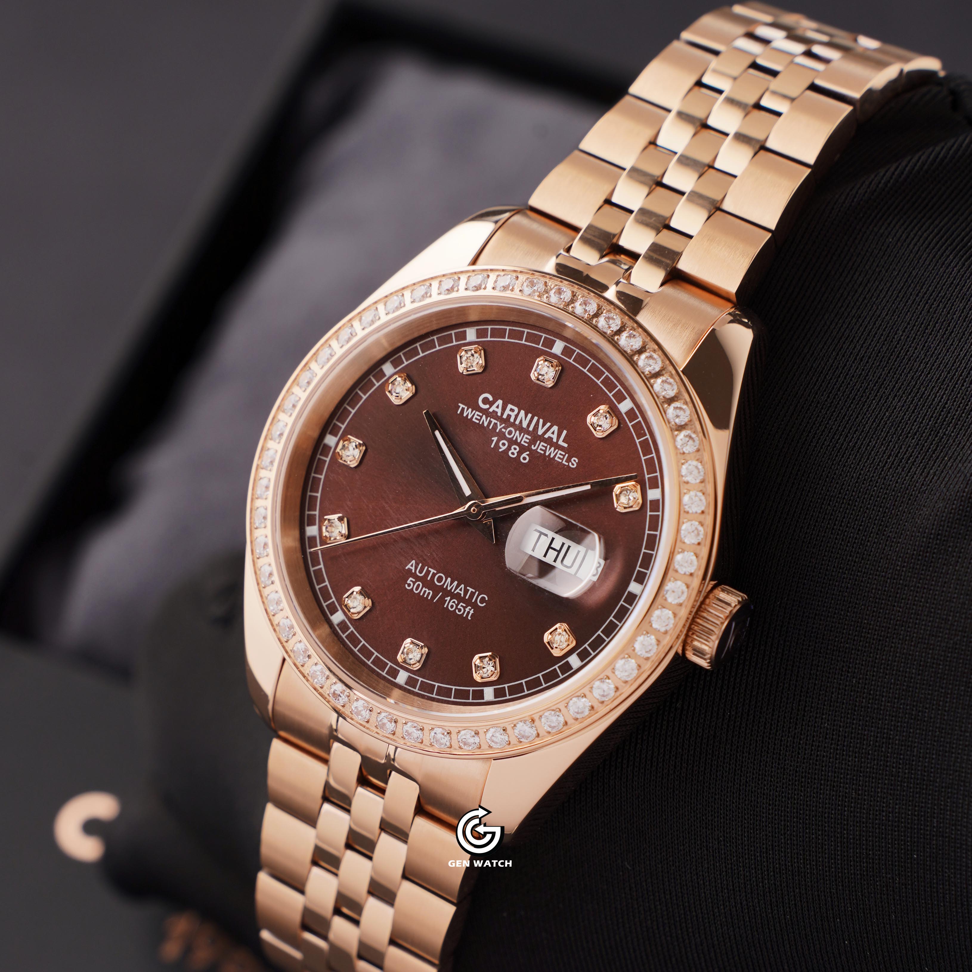 ĐỒNG HỒ NAM CARNIVAL 8131G2 VH N AUTOMATIC 41MM