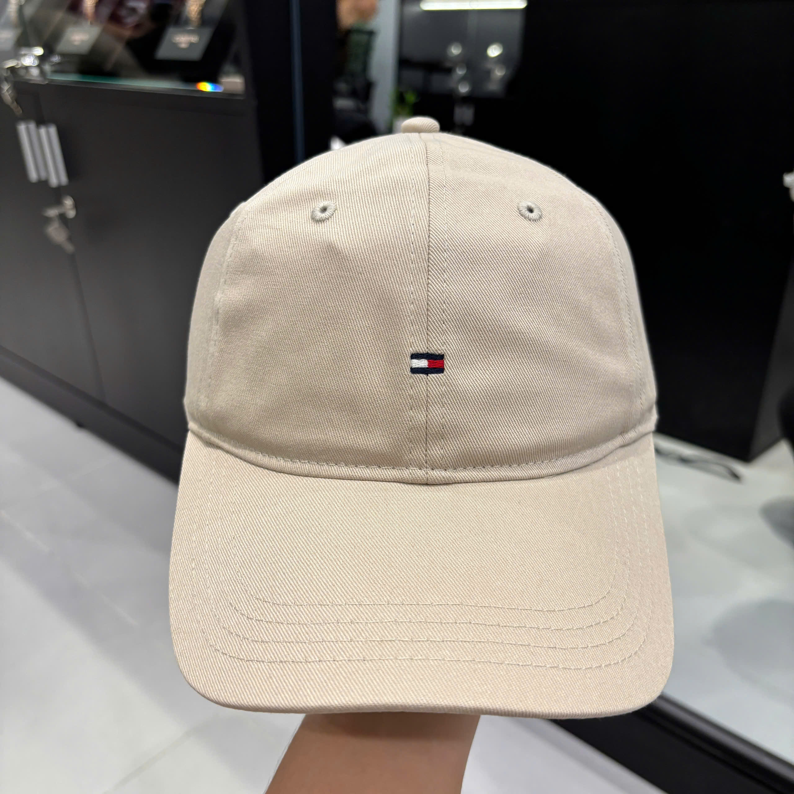 TOMMY HILFIGER AM MINI FLAG CAP - SAND