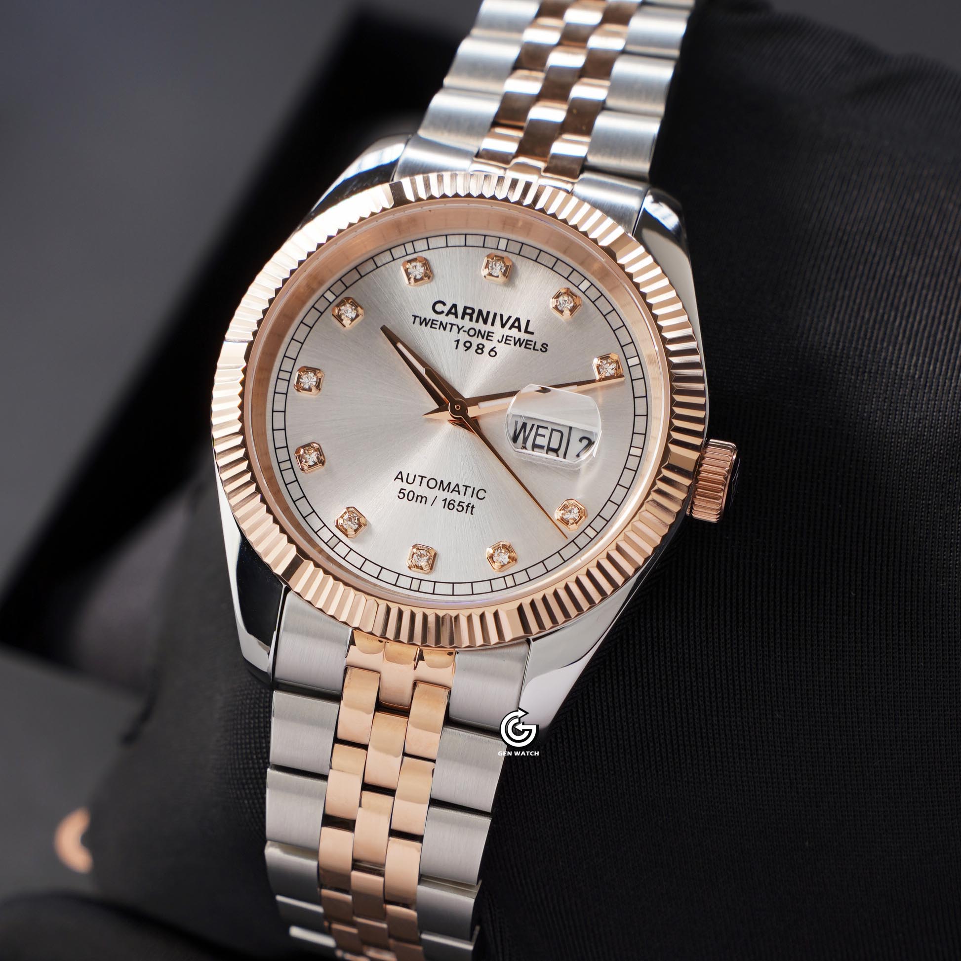 ĐỒNG HỒ NAM CARNIVAL 8131G CH T AUTOMATIC 40MM